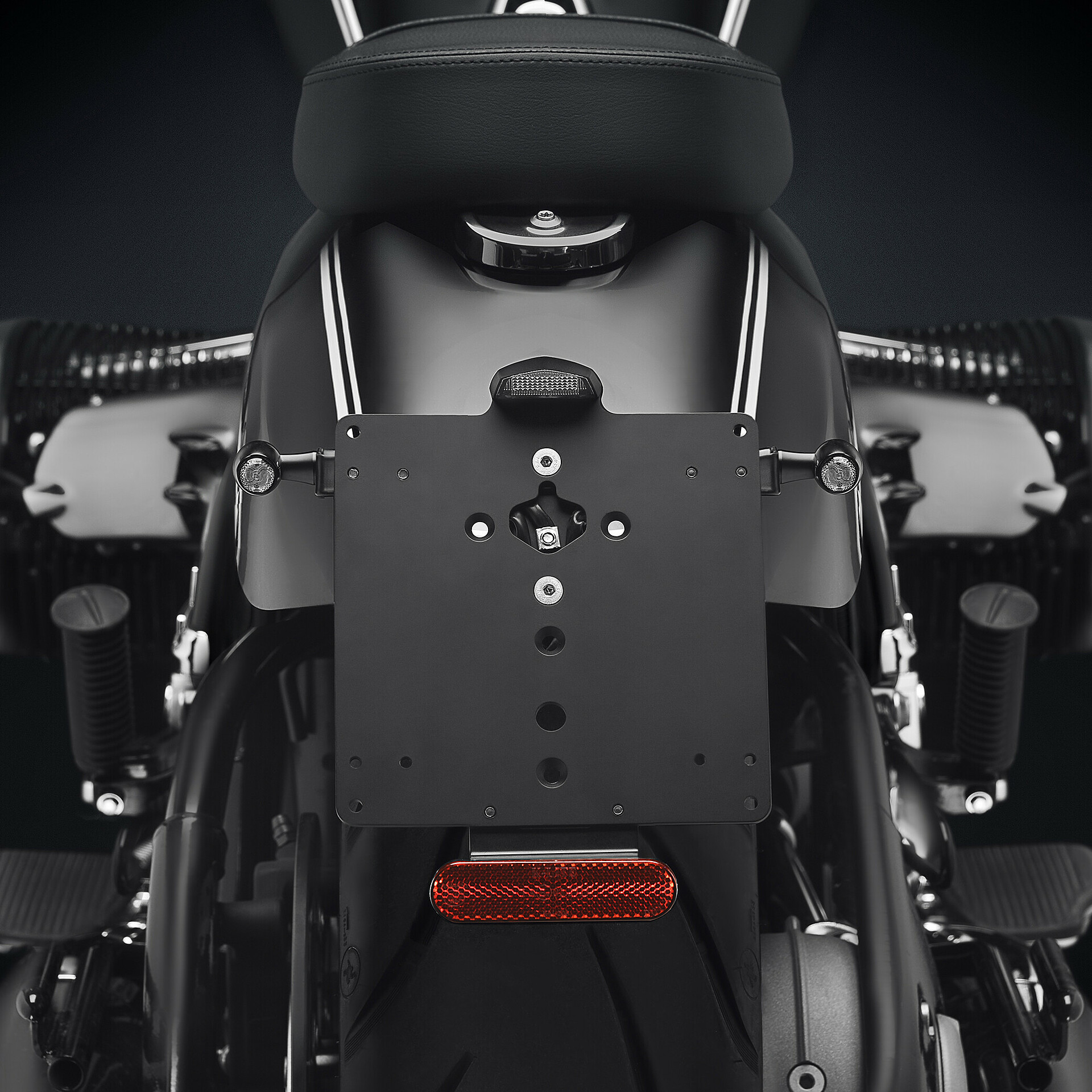 License plate support kit