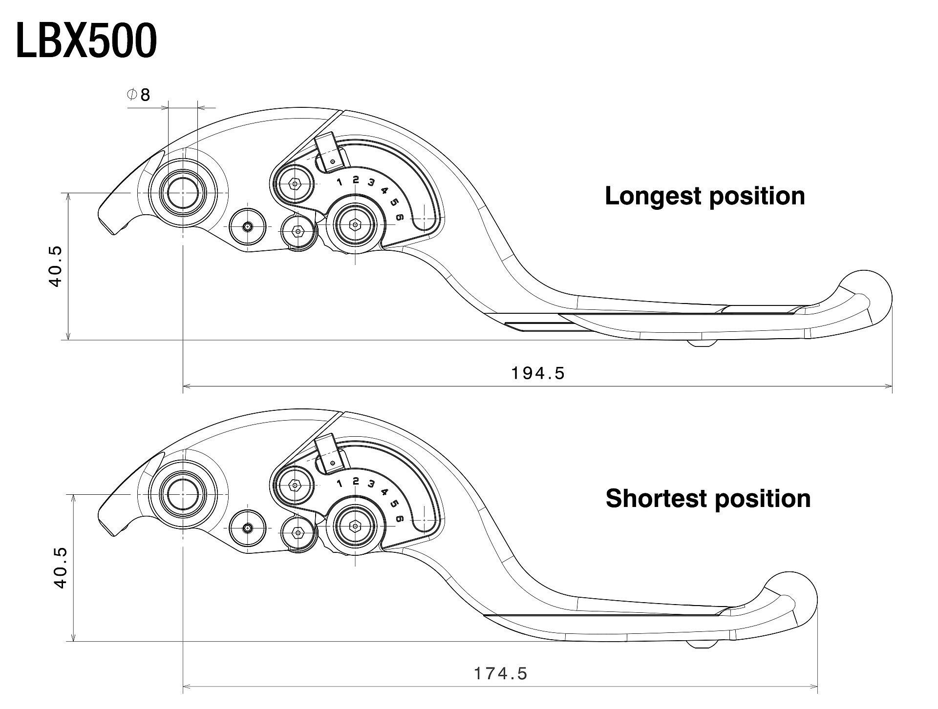 Adjustable Plus Brake levers