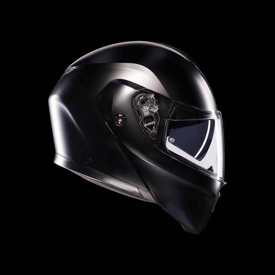 STREETMODULAR MONO MATT BLACK - MOTORBIKE FLIP UP HELMET E2206