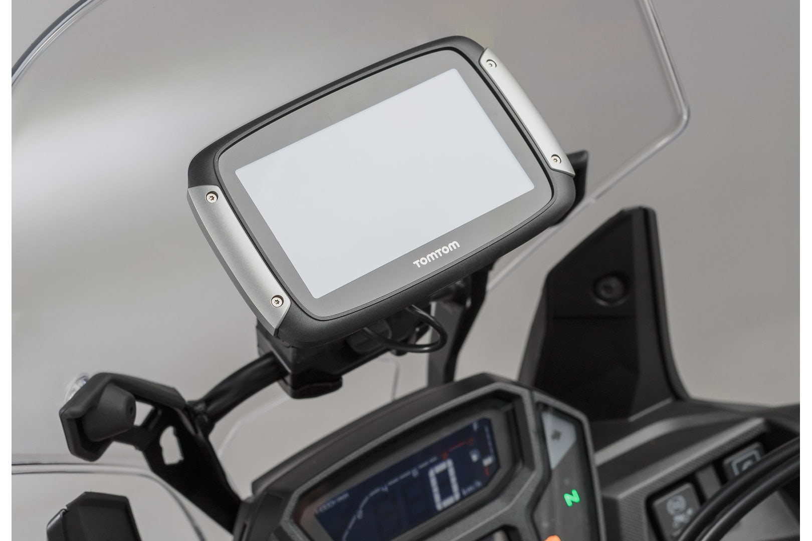 Držiak GPS SW-Motech pre priečnu tyč Ø 10/12 mm, čierny.