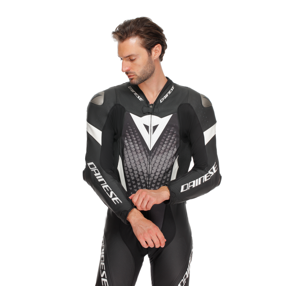 Dainese Laguna Seca 6 - Perforated One-Piece Leather Racing Suit Short/tall Fit (S/T)