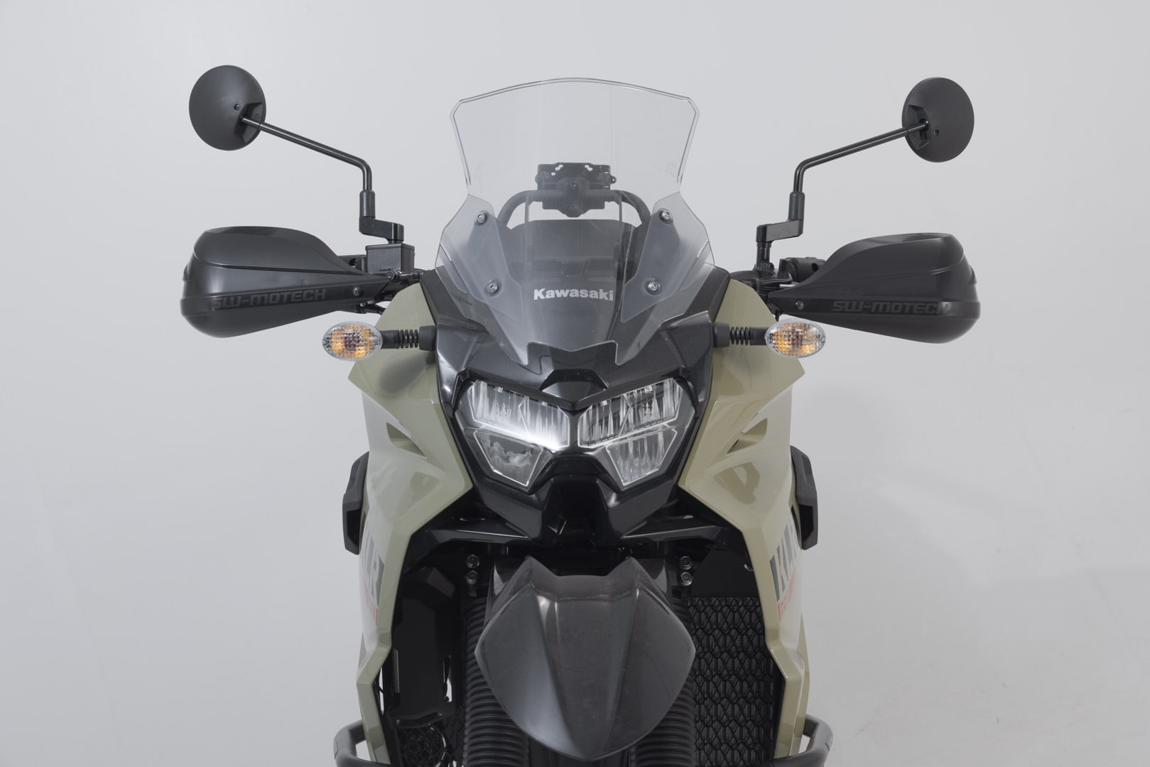 SW-Motech Bbstorm Handguard KIT Black. Kawasaki KLR 650 (22-).