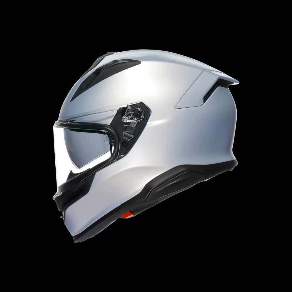 K7 MPLK MONO MATT PRISMA SILVER - MOTORBIKE FULL FACE HELMET E2206
