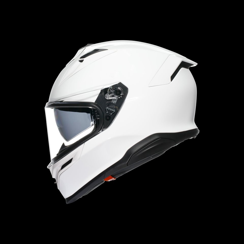 K7 MPLK MONO WHITE - MOTORBIKE FULL FACE HELMET E2206