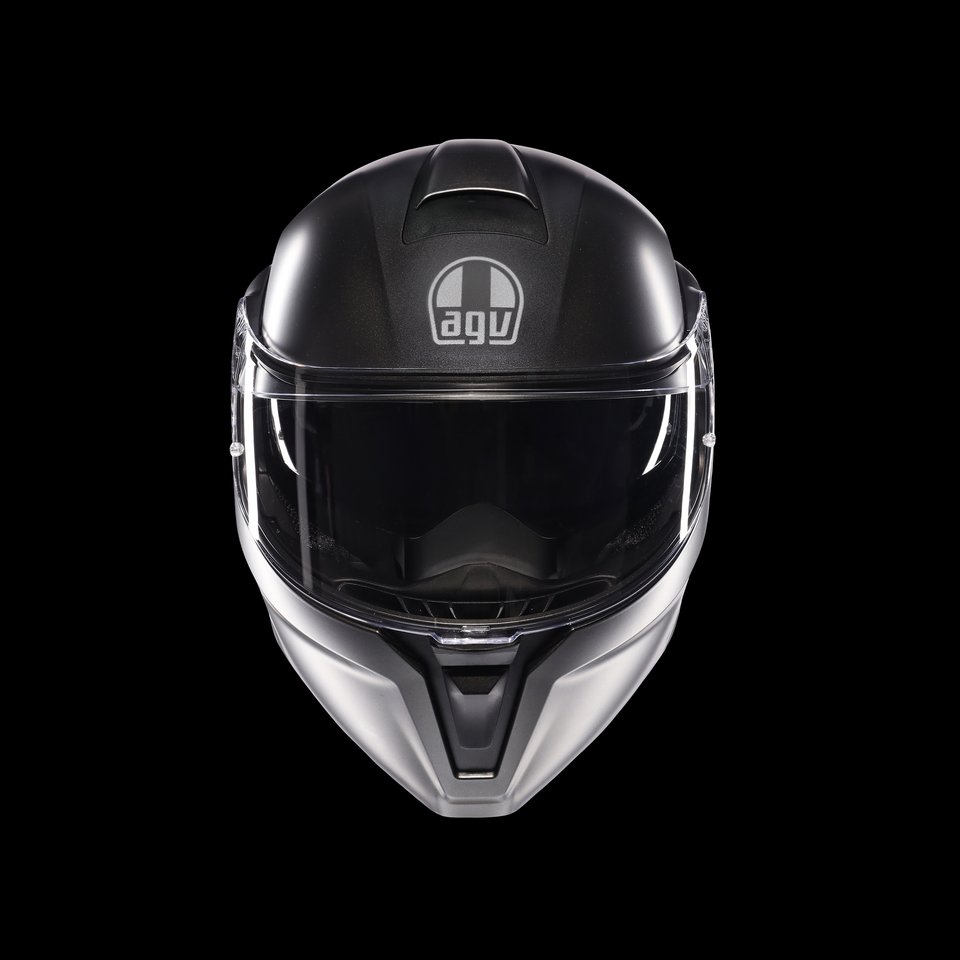 STREETMODULAR MONO MATT ASFALTO GREY - MOTORBIKE FLIP UP HELMET E2206