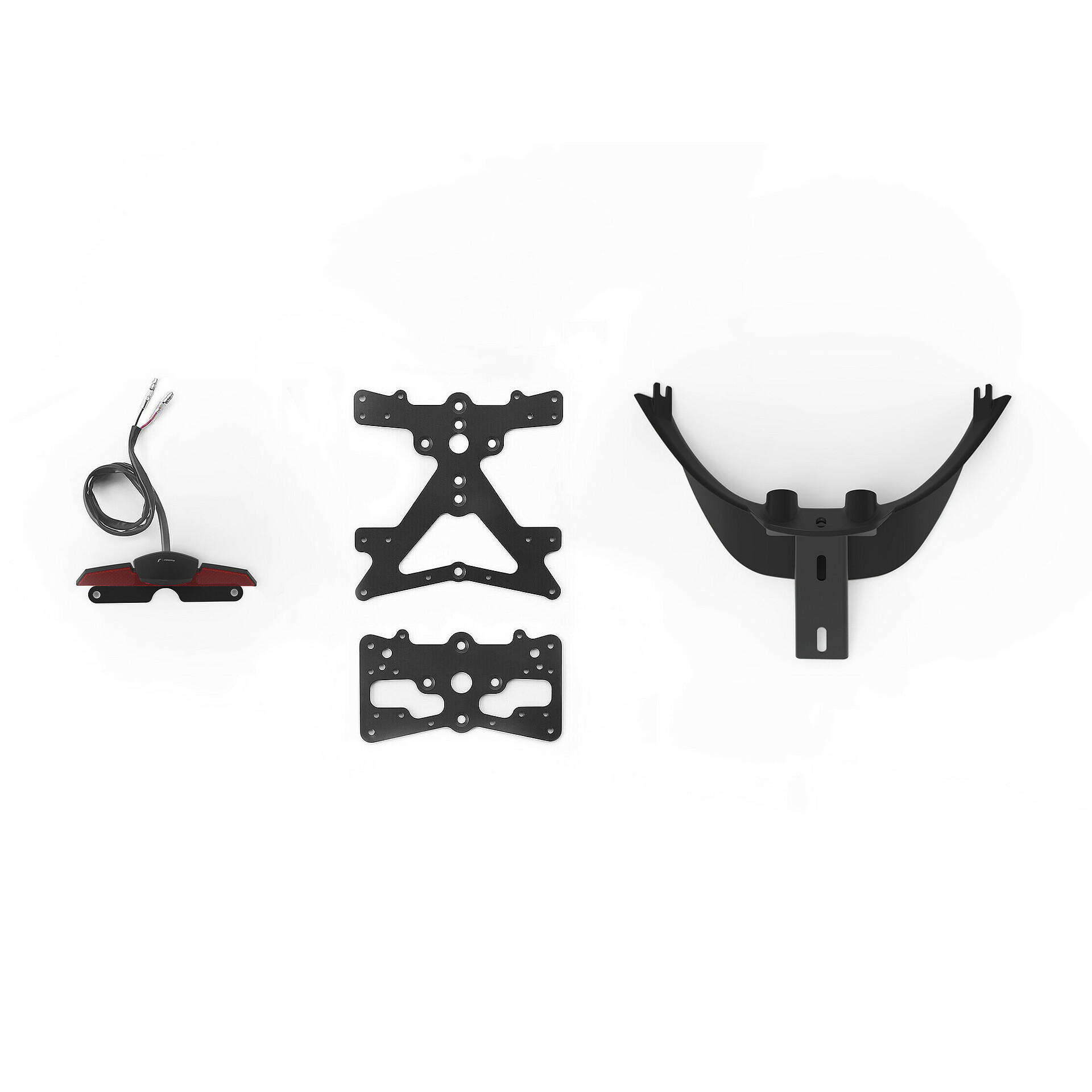 License plate support kit