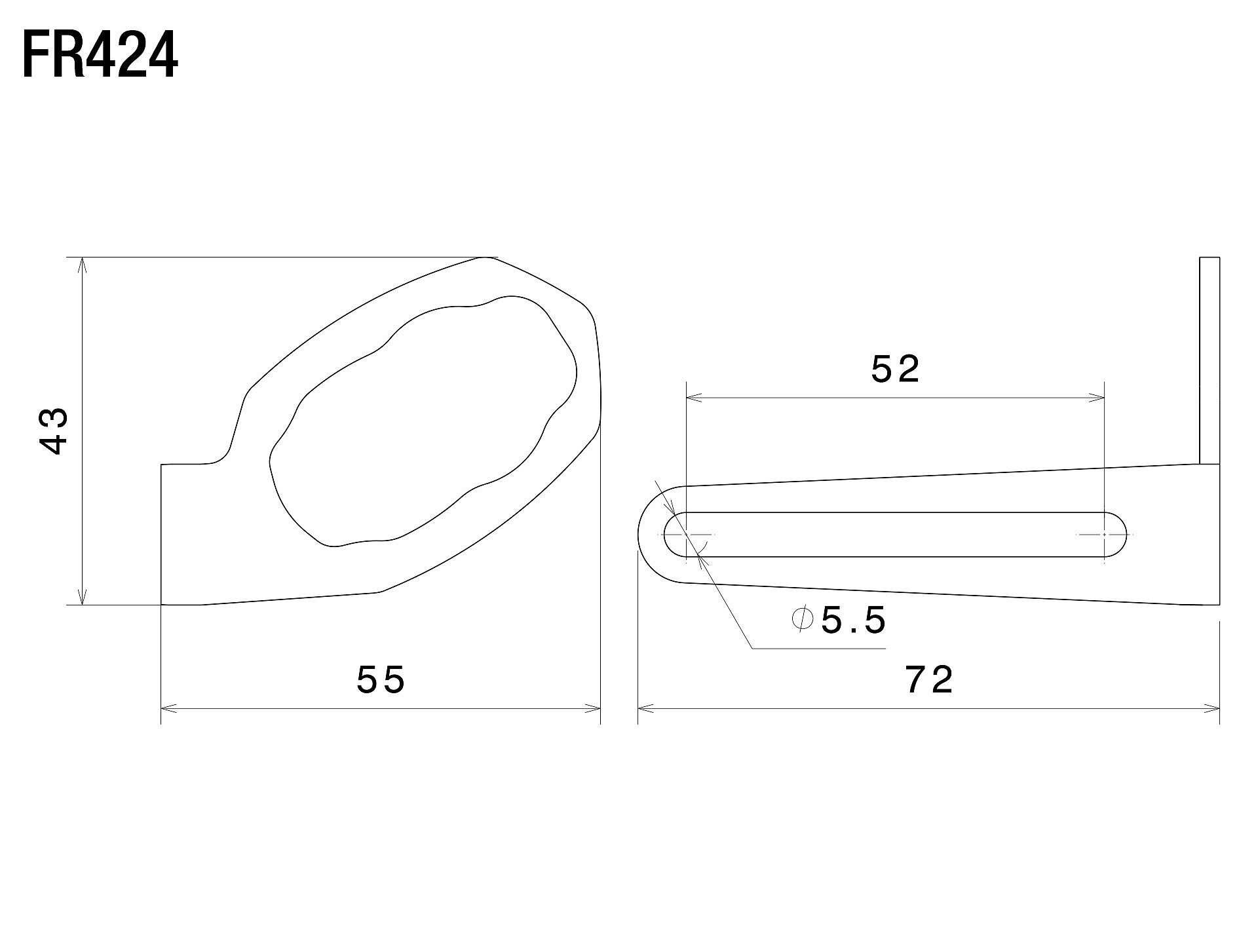 Mounting kit for OEM turn signals to fit Fox license plate support