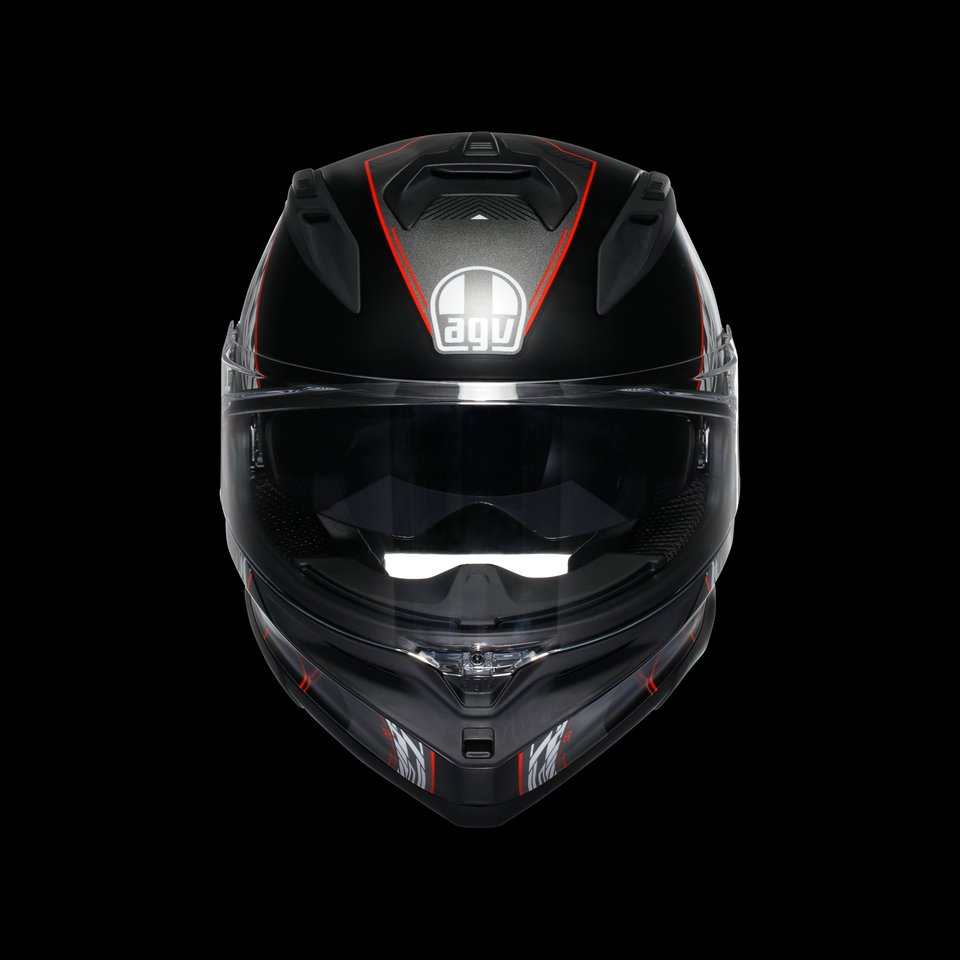 K7 MPLK KYBER MATT BLACK/RED - MOTORBIKE FULL FACE HELMET E2206