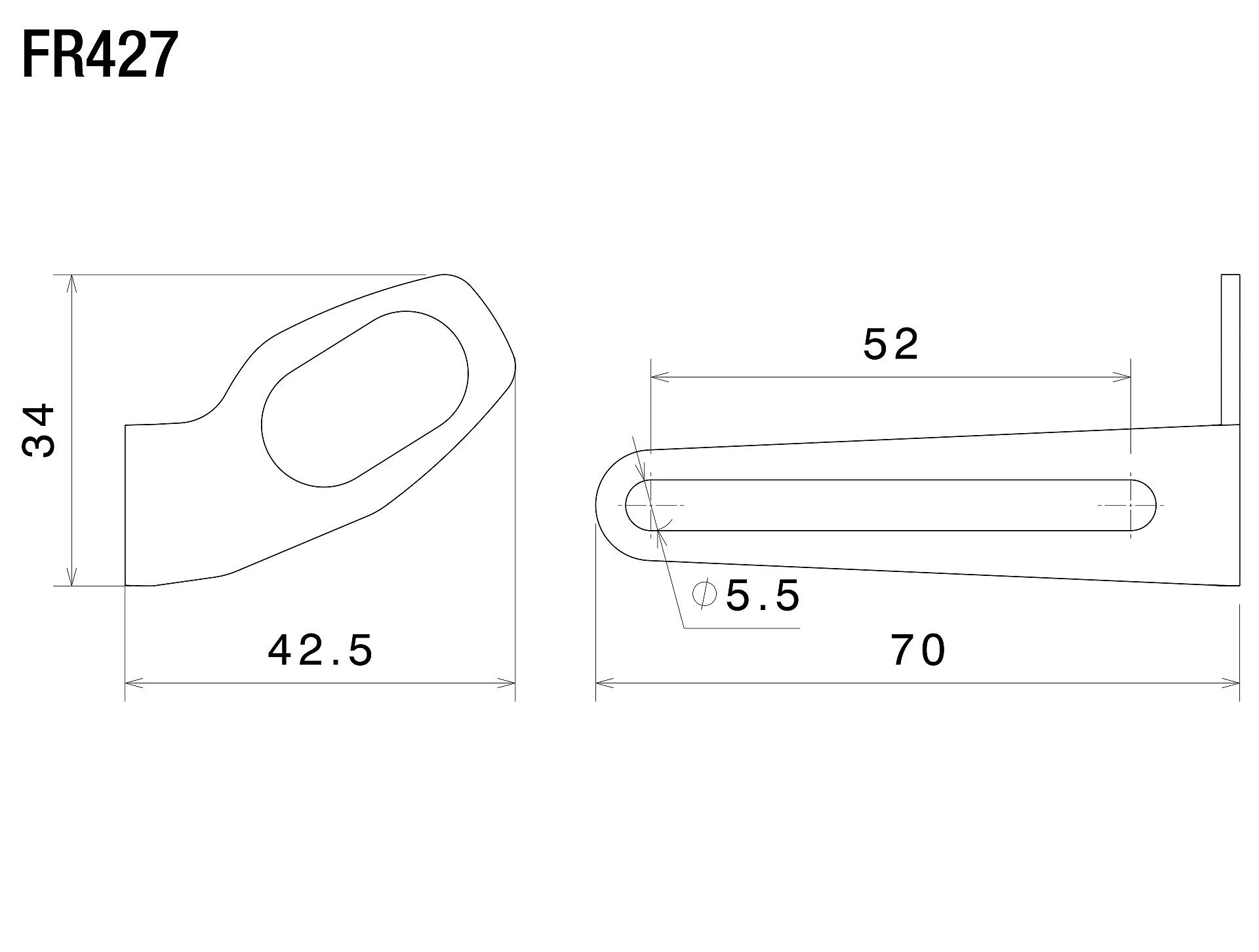 Mounting kit for OEM turn signals to fit Fox license plate support