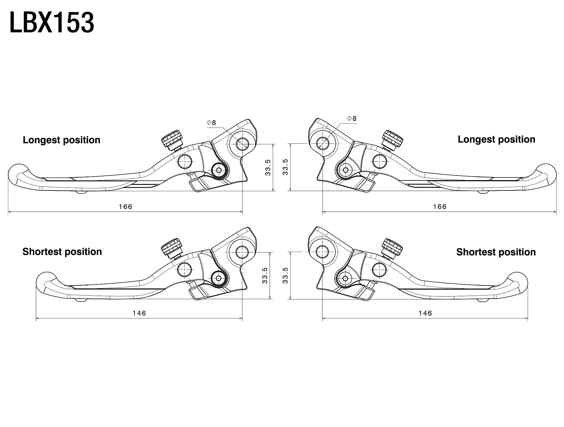 Brake lever kit