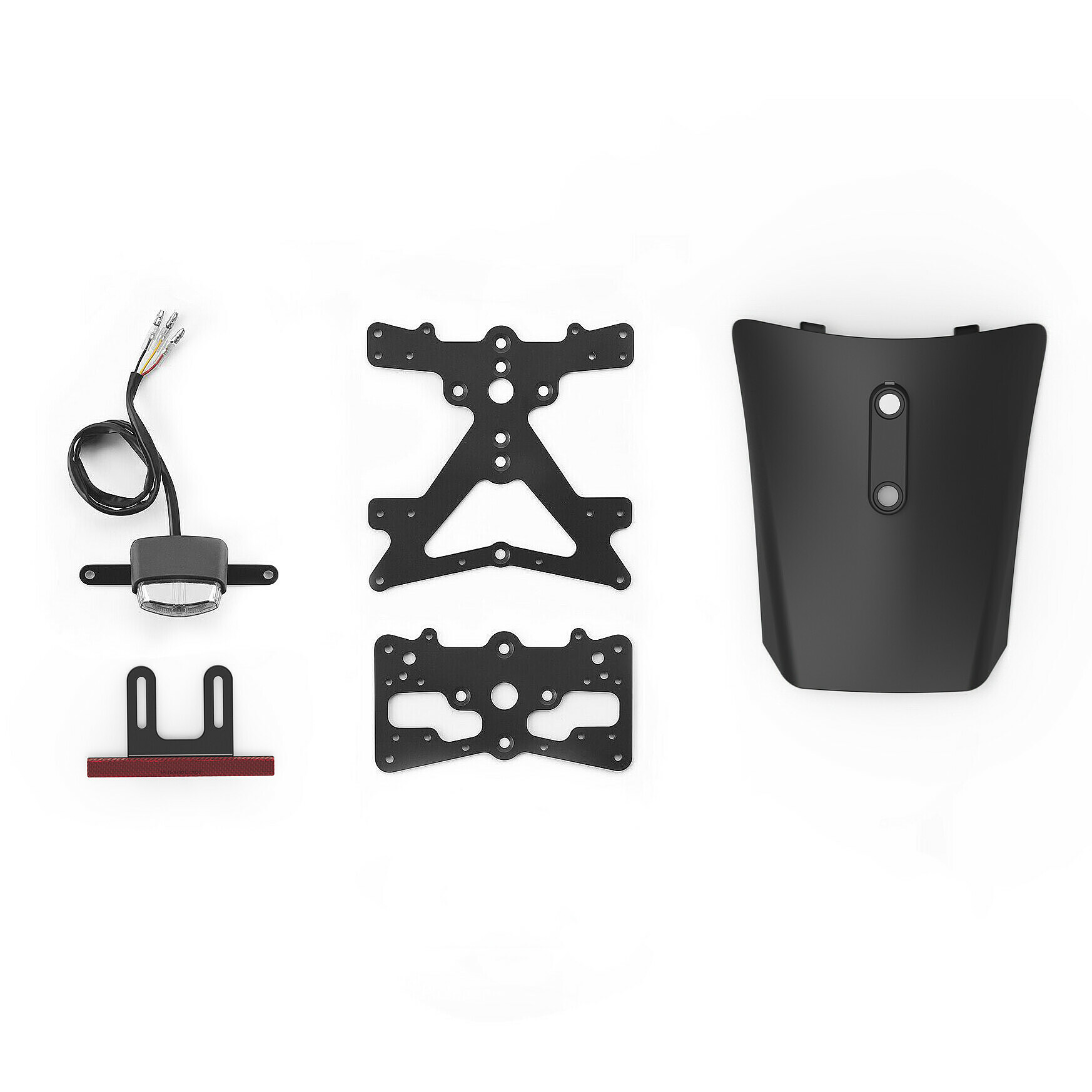 License plate support kit