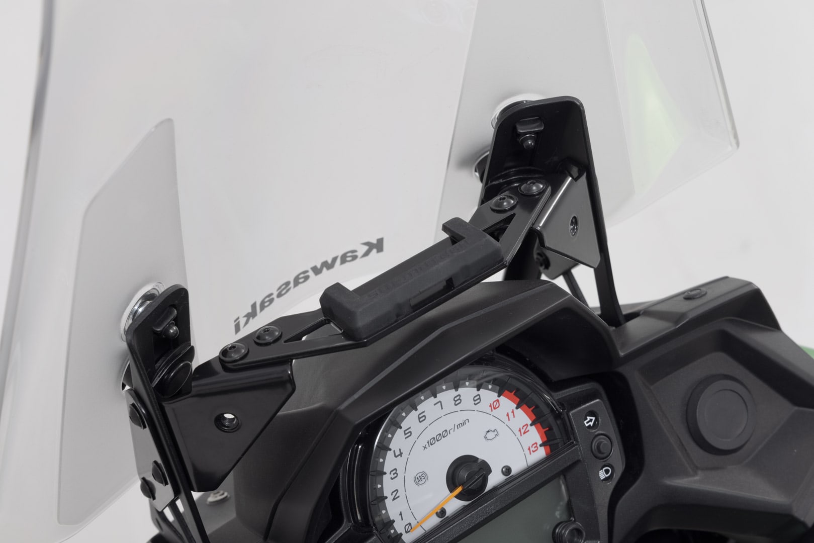 SW-Motech GPS Mount FOR Cockpit Black. Kawasaki Versys 650 (14-21).