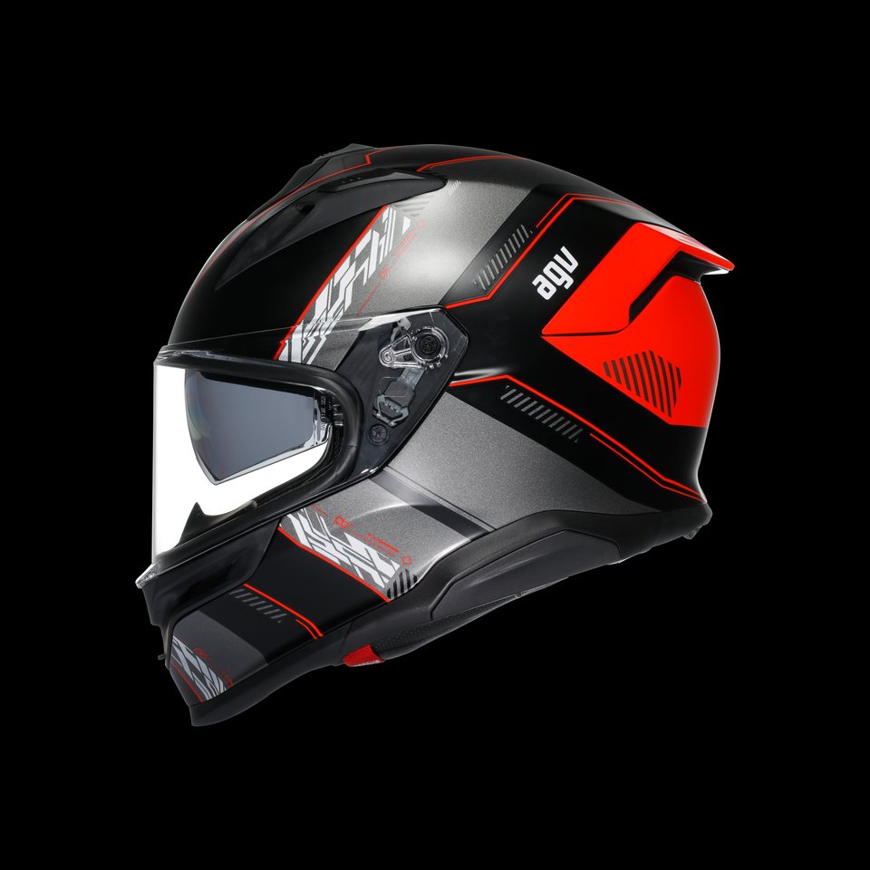 K7 MPLK KYBER MATT BLACK/RED - MOTORBIKE FULL FACE HELMET E2206