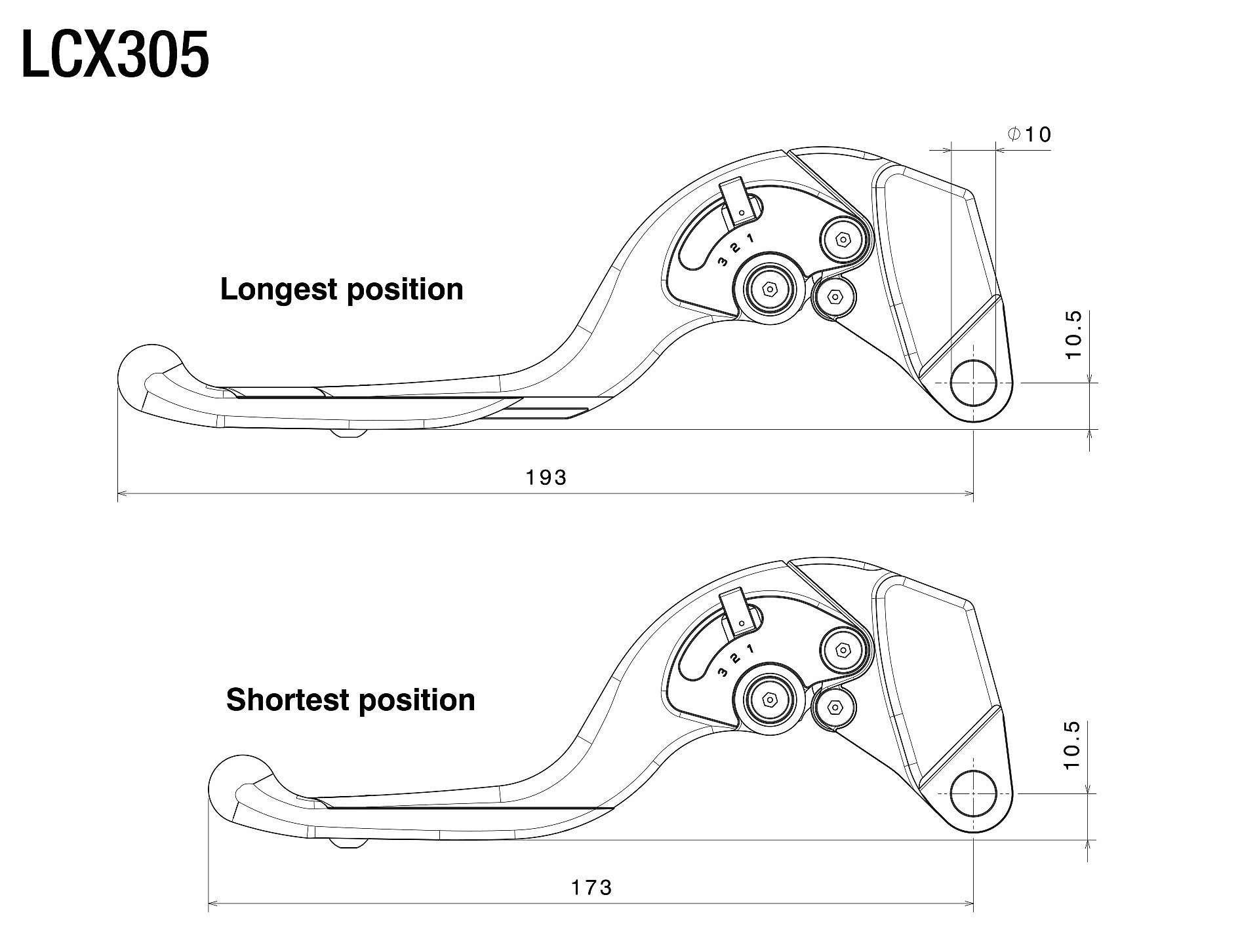 Adjustable Plus Clutch levers