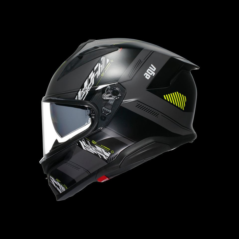 K7 MPLK KYBER MATT GREY/YELLOW FLUO - MOTORBIKE FULL FACE HELMET E2206