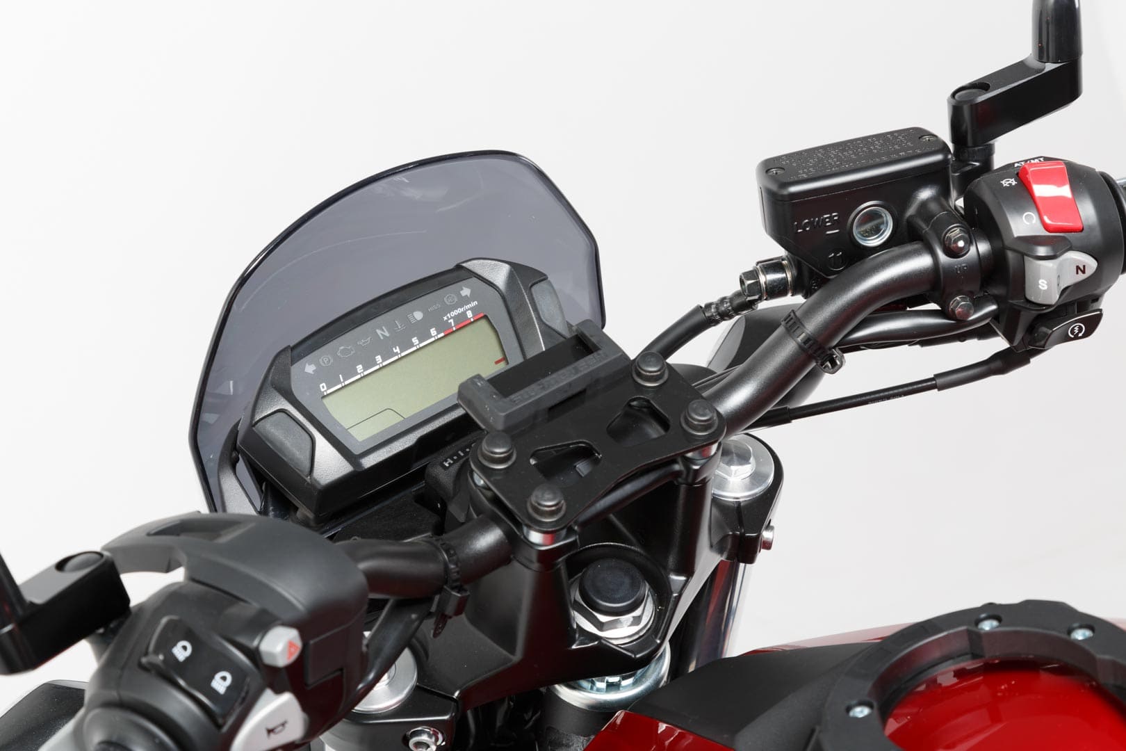 SW-Motech GPS Mount FOR Handlebar Black. BMW / Honda / Suzuki Models.