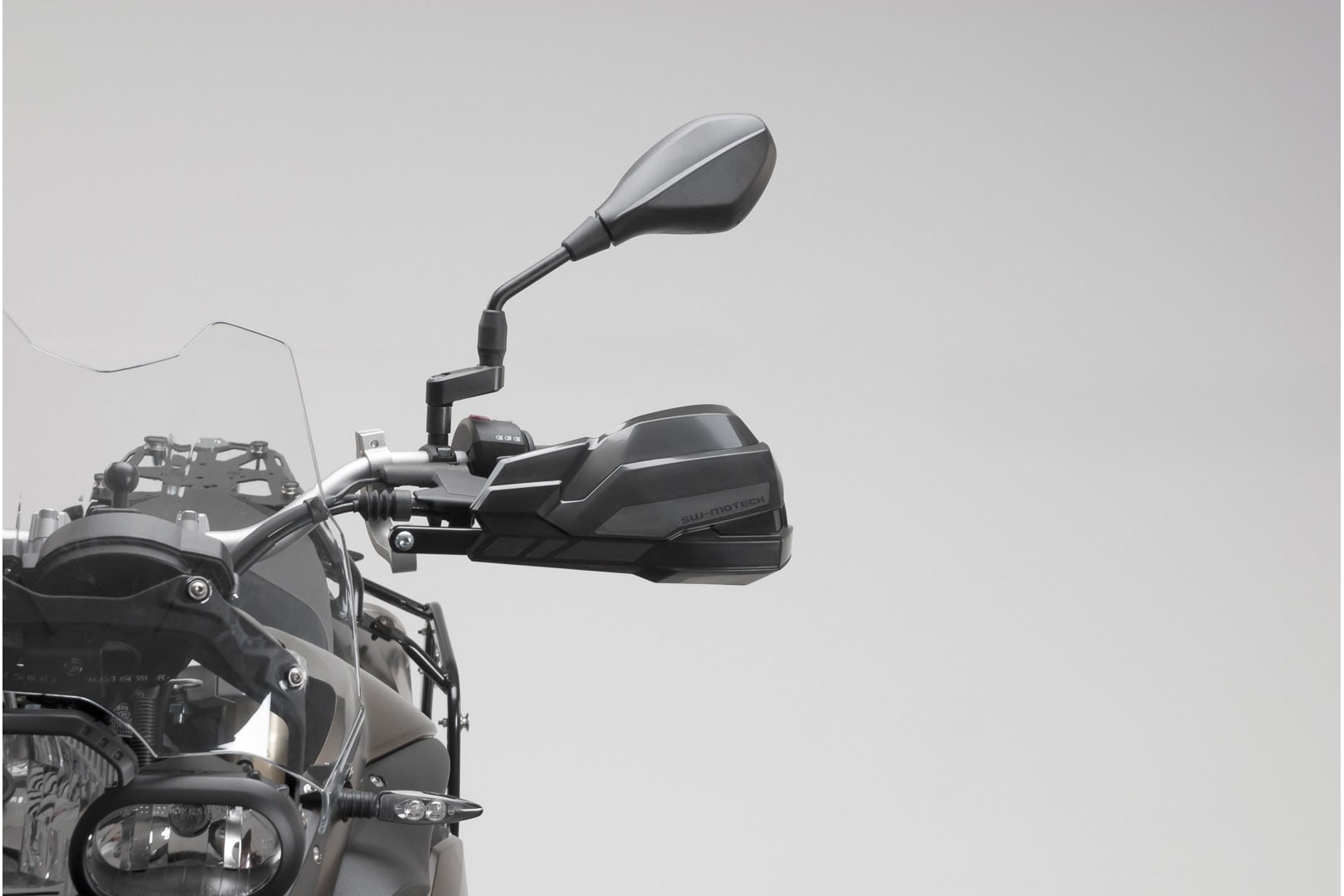 SW-Motech Extension SET FOR Kobra Handguards 50 % More Protection. FOR Left AND Right Side.