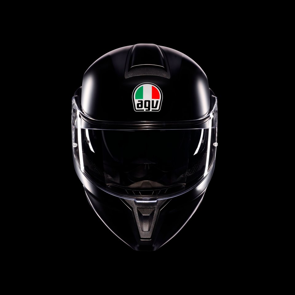 STREETMODULAR MONO MATT BLACK - MOTORBIKE FLIP UP HELMET E2206