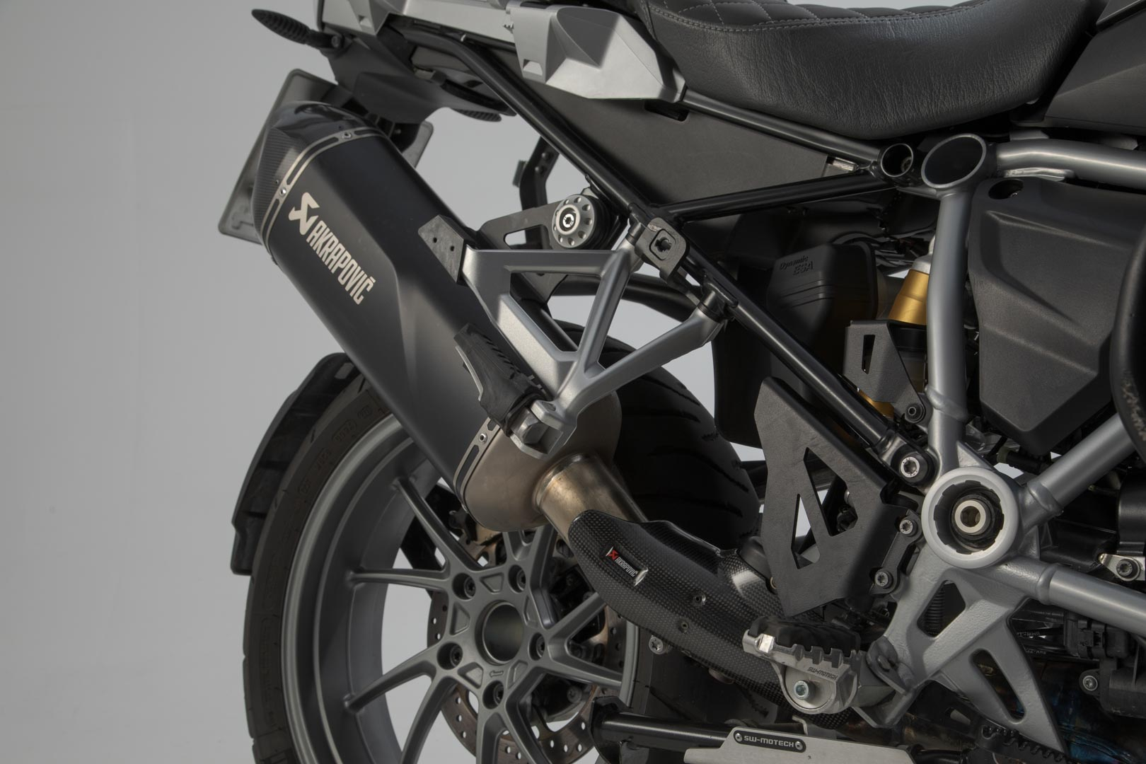 SW-Motech Akrapovic Slip ON Exhaust System Black. BMW R 1250 GS / ADV (18-).