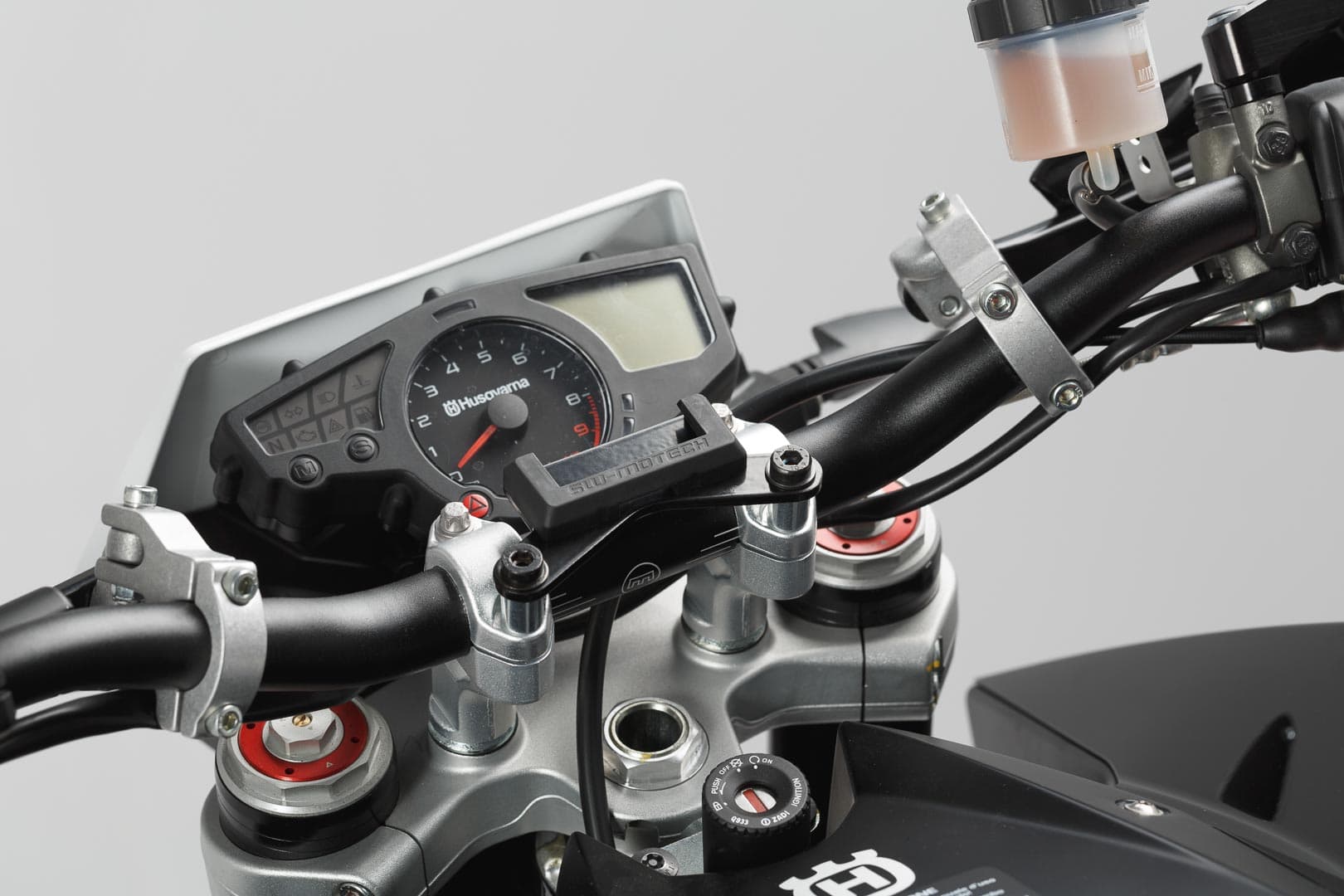 SW-Motech GPS Mount FOR Handlebar Black. Shock Absorbent.