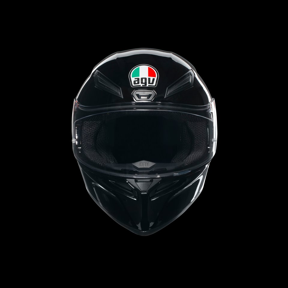 K1 S BLACK - MOTORBIKE FULL FACE HELMET E2206