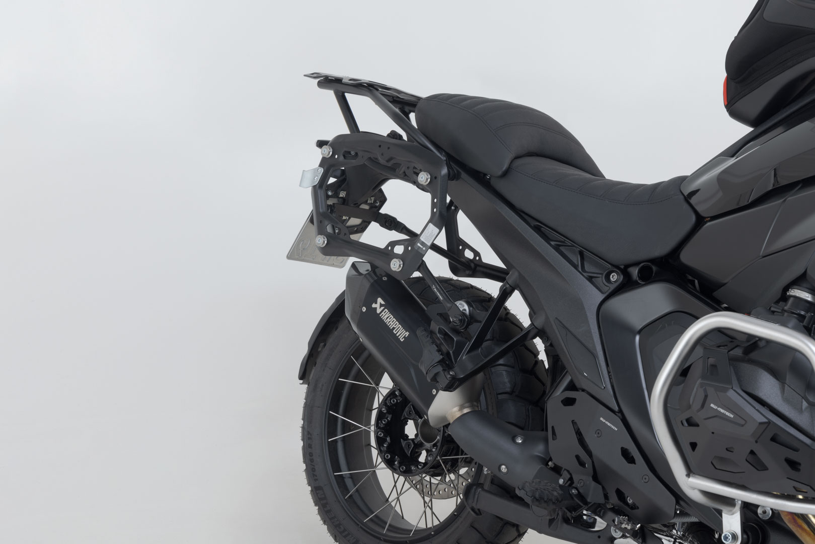 SW-Motech Akrapovic Slip ON Exhaust System Black. BMW R 1300 GS (23-), R 1300 GS ADV (24-).
