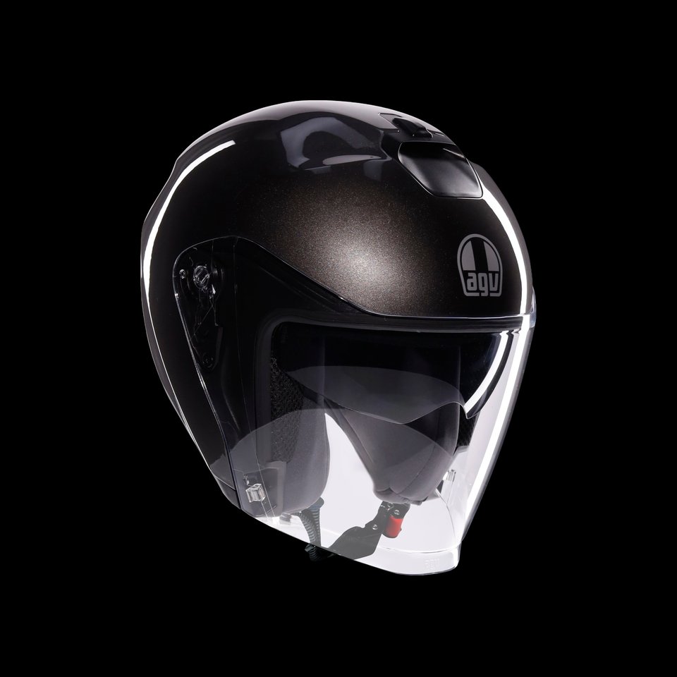 IRIDES MONO ASFALTO GREY - MOTORBIKE OPEN FACE HELMET E2206