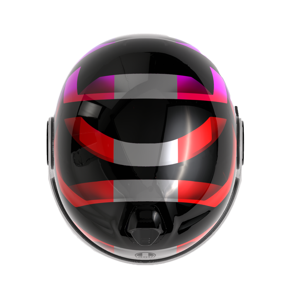 AGV Eteres E2206 - Camogli Black/red/purple