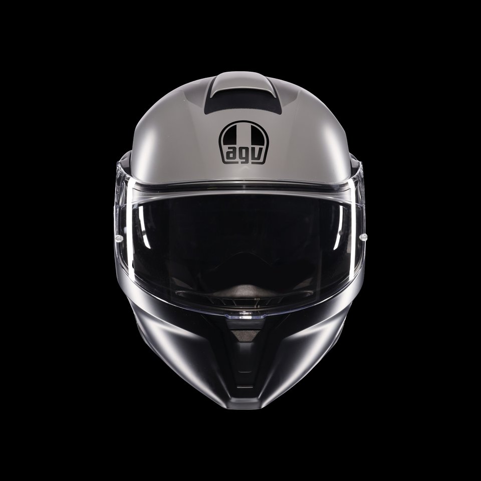 STREETMODULAR RESIA MATT GREY/BLACK/YEL FLUO - MOTORBIKE FLIP UP HELMET E2206