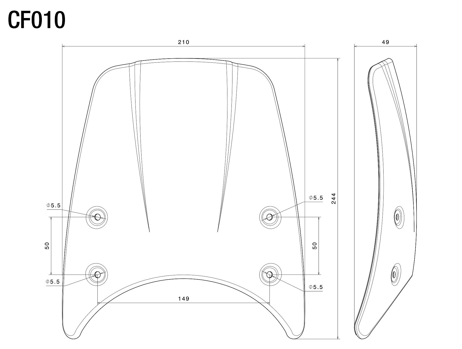 Headlight fairing