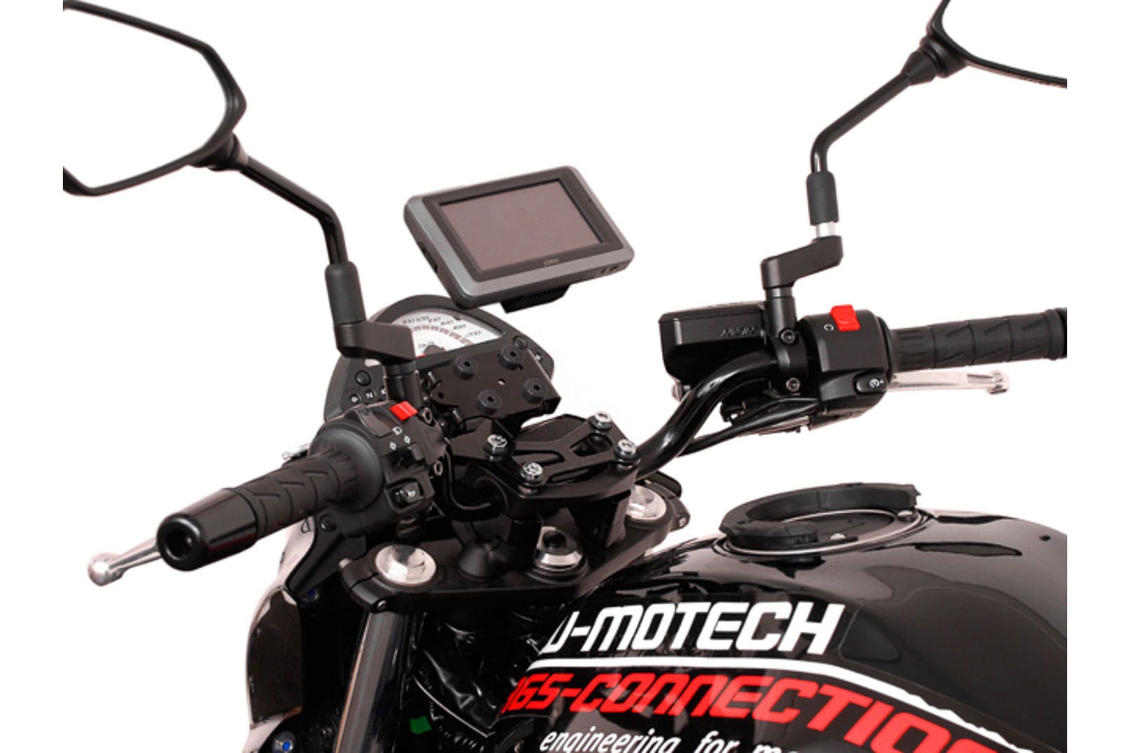 SW-Motech GPS Mount FOR Handlebar Black. Shock Absorbent.