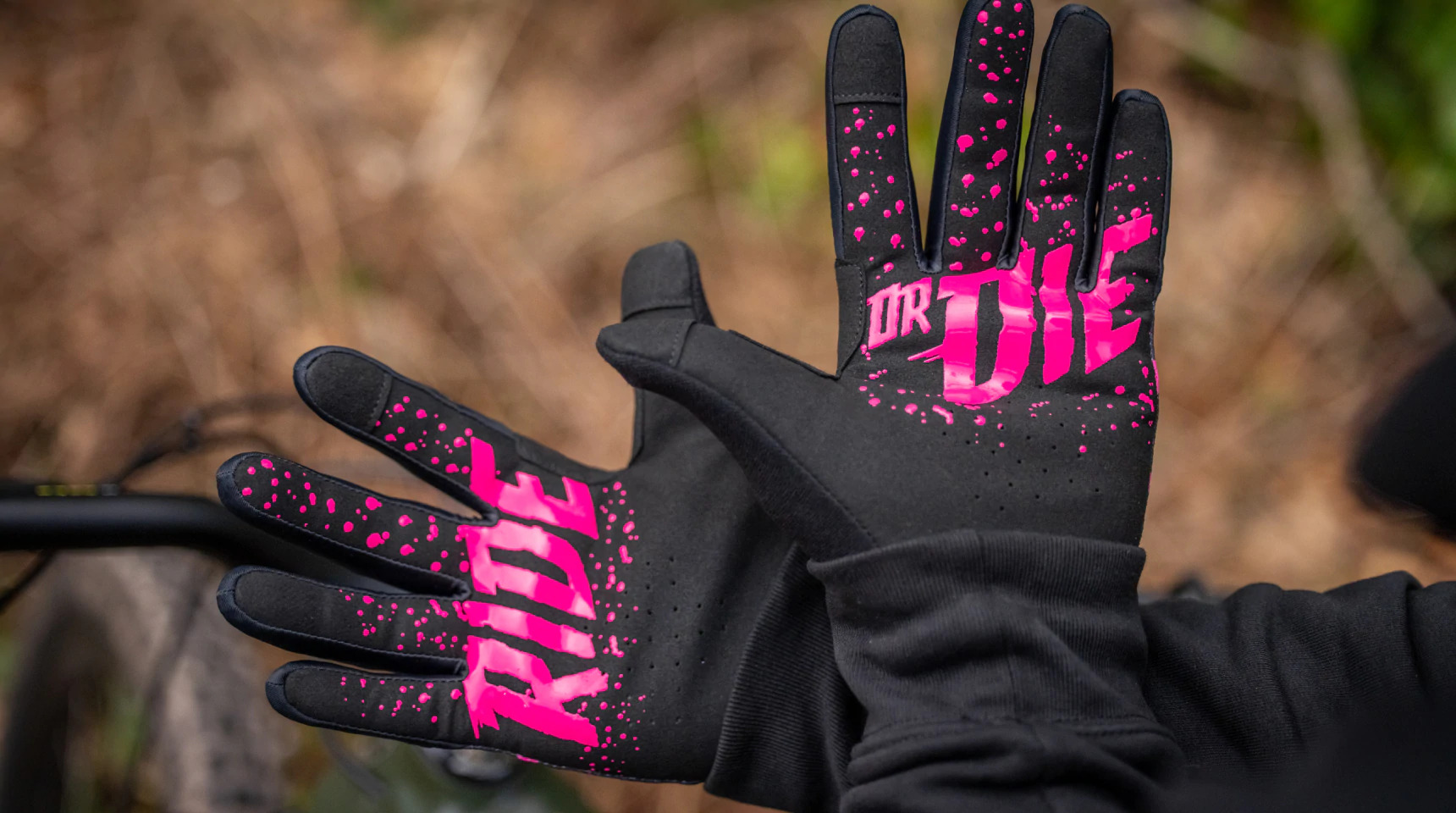 Muc-Off Riders Gloves - Pink Polka