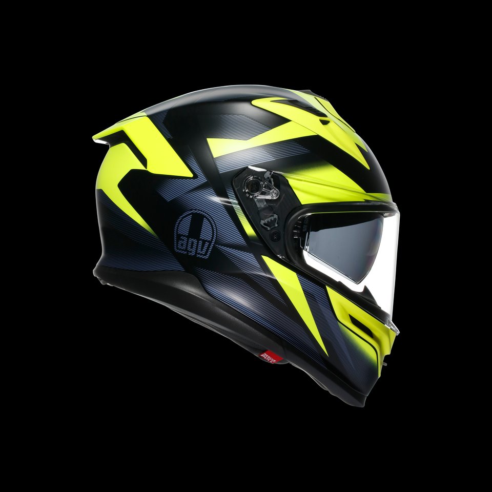 K7 MPLK GLIMPSE MATT BLACK/YELLOW FLUO - MOTORBIKE FULL FACE HELMET E2206