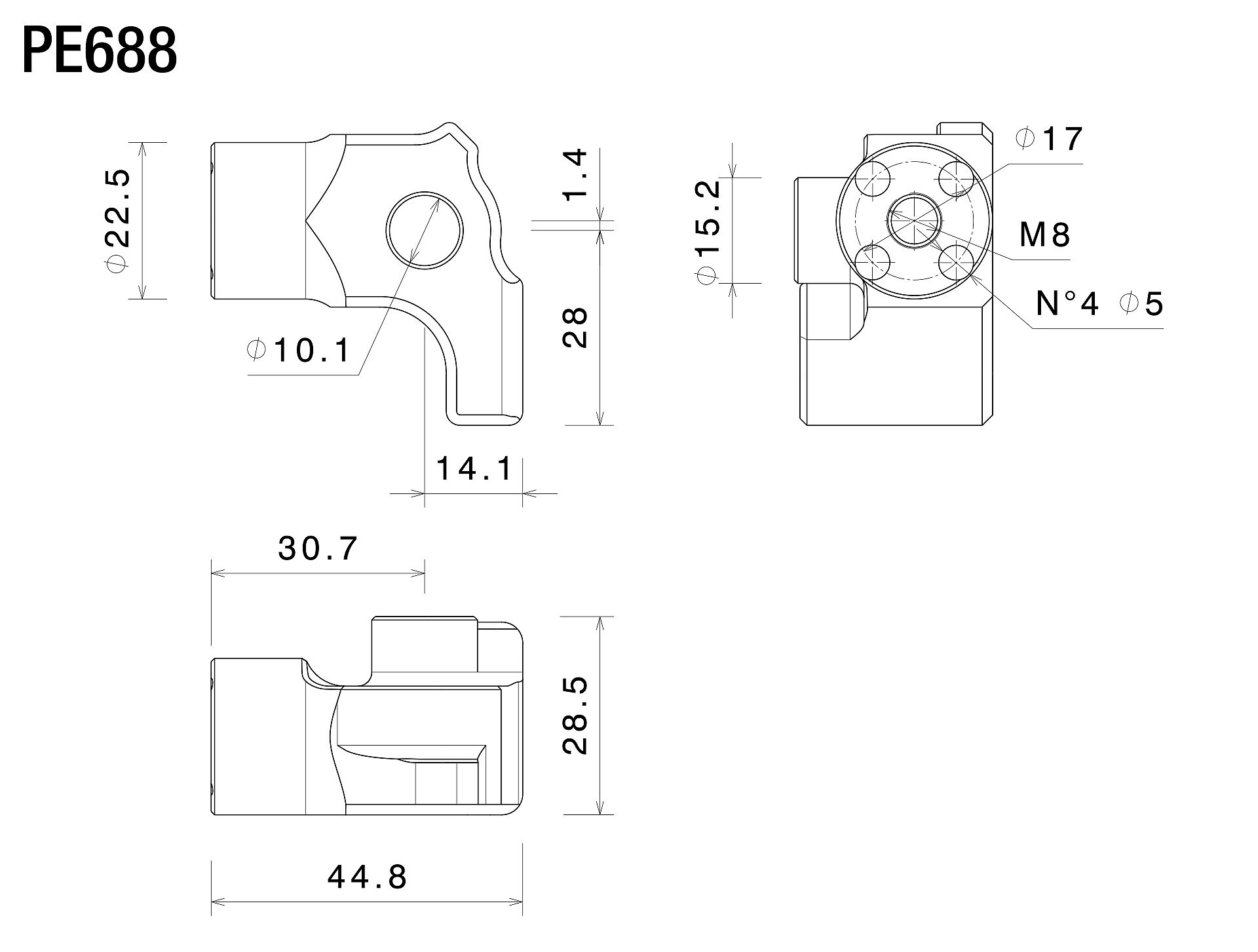 Rizoma peg mounting kit