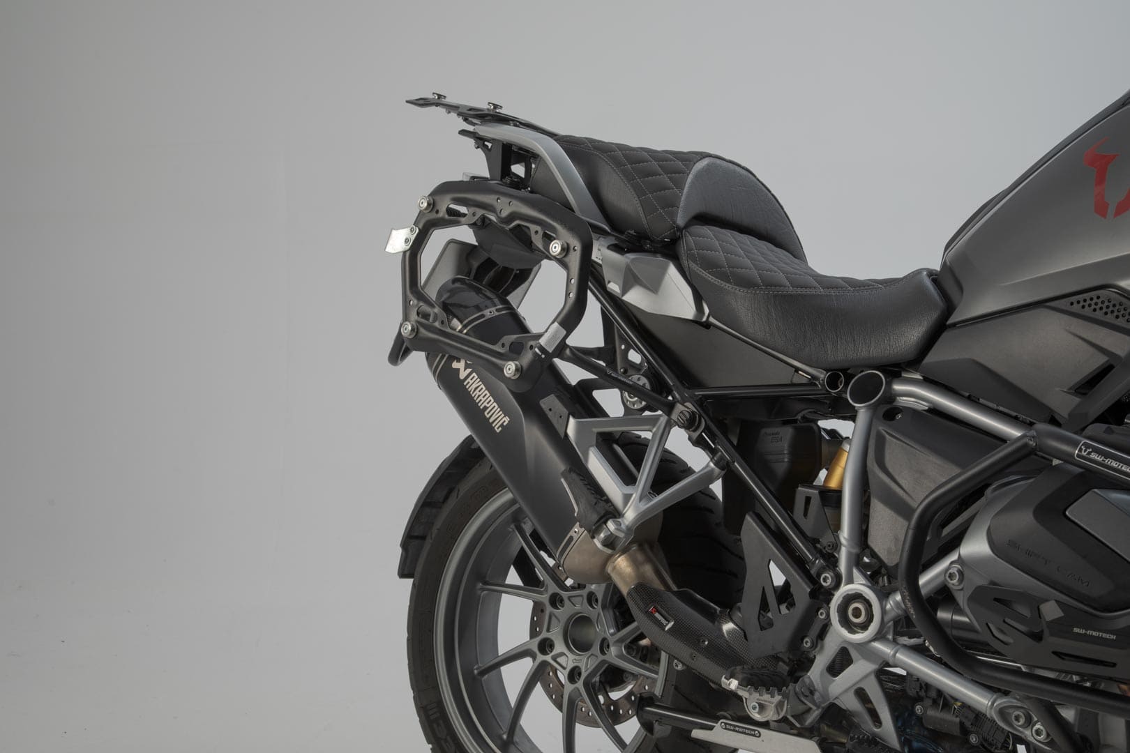 SW-Motech Akrapovic Slip ON Exhaust System Black. BMW R 1250 GS / ADV (18-).