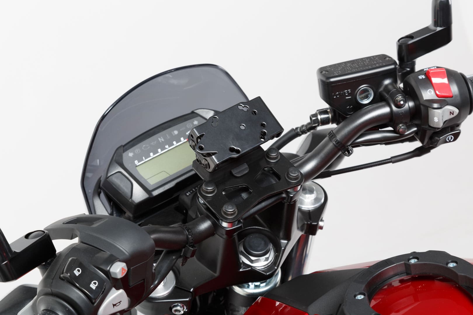 SW-Motech GPS Mount FOR Handlebar Black. BMW / Honda / Suzuki Models.