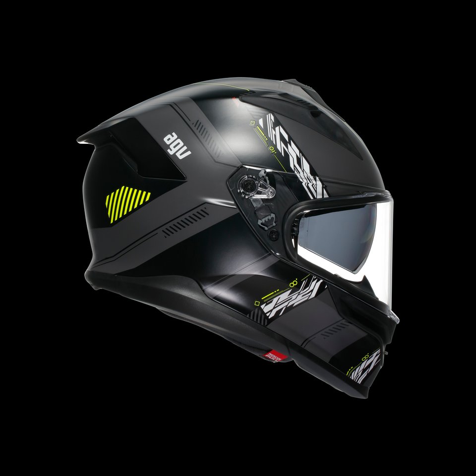 K7 MPLK KYBER MATT GREY/YELLOW FLUO - MOTORBIKE FULL FACE HELMET E2206