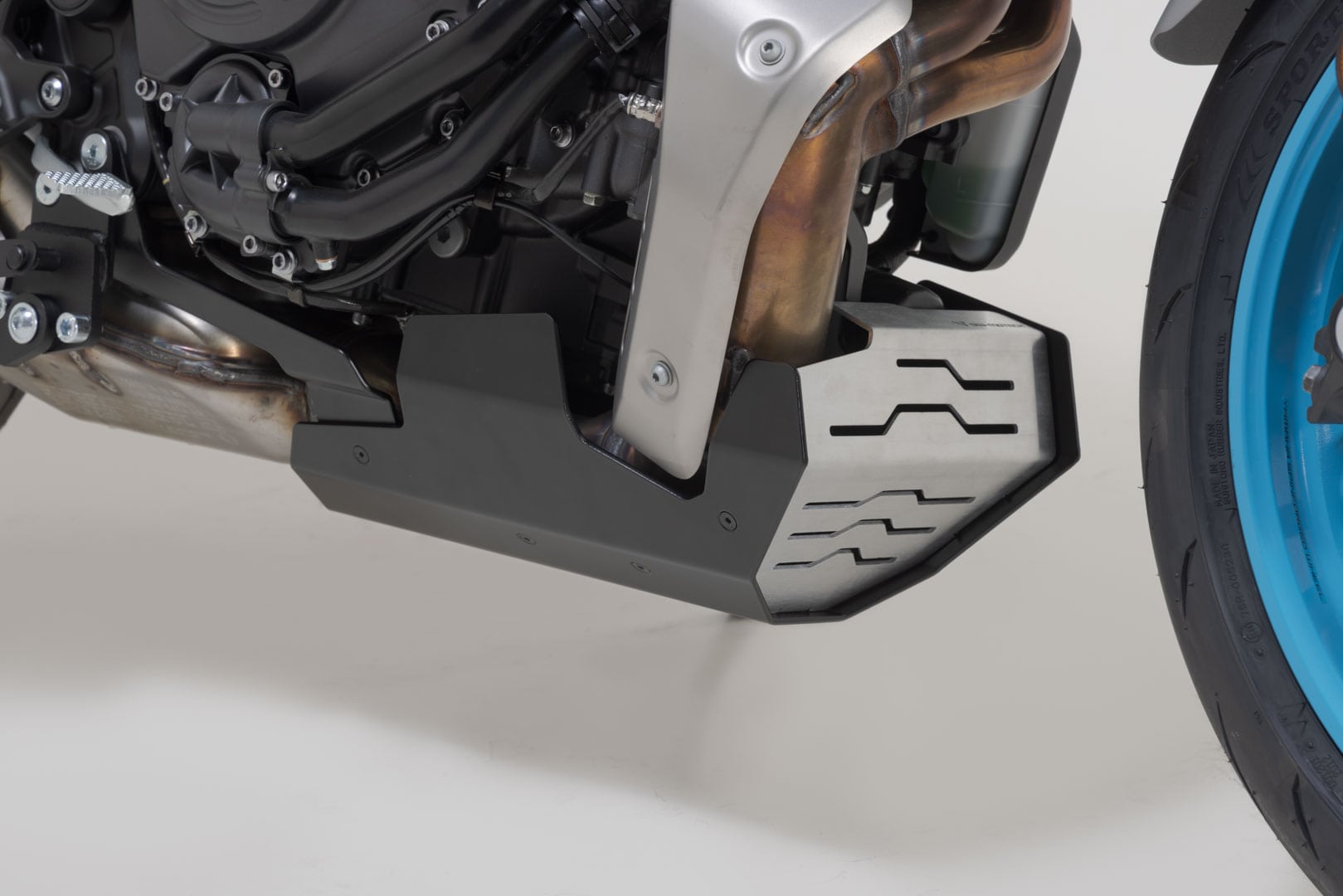SW-Motech Front Spoiler Black/silver. Yamaha Mt-07 (24-).