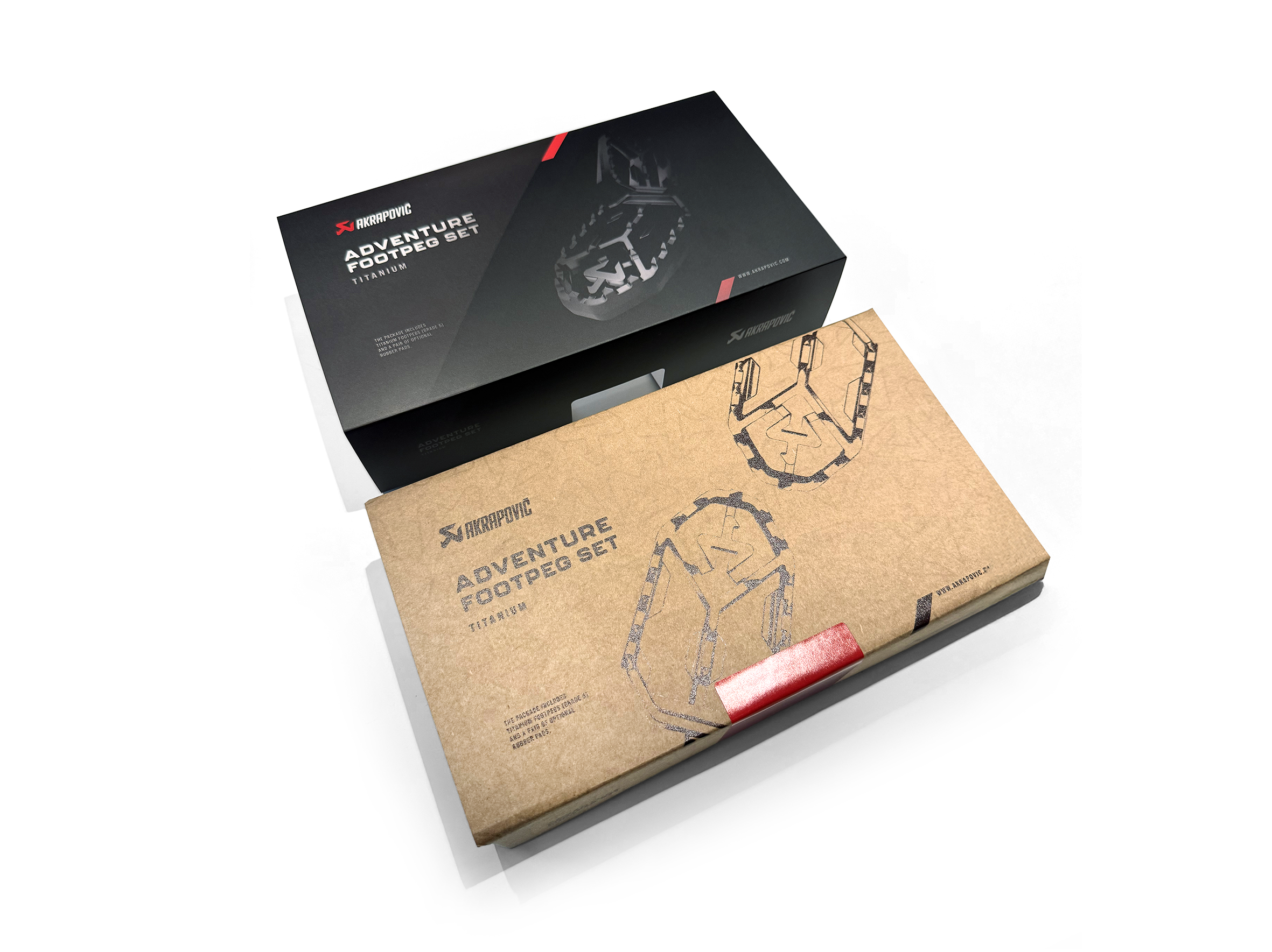 Akrapovic Adventure Footpeg Set (Titanium) – Triumph Tiger 1200 GT / RALLY / Tiger 800 XC/XR/XRx/XCx/XRT/XCA / Tiger 850 / 900