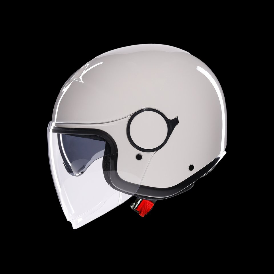 ETERES MONO MATERIA WHITE - MOTORBIKE OPEN FACE HELMET E2206