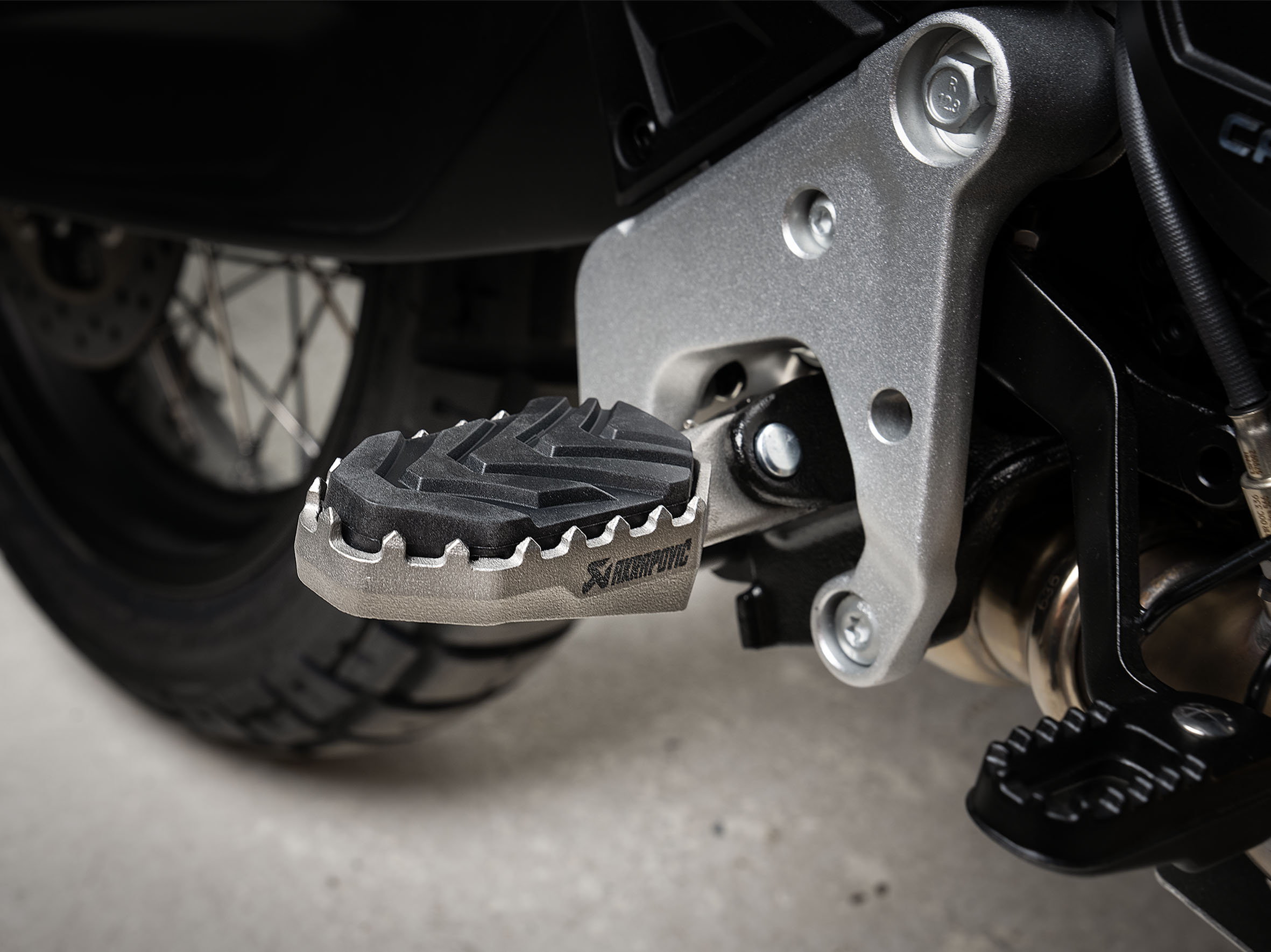 Akrapovic Adventure Footpeg Set (Titanium) – CFMOTO
