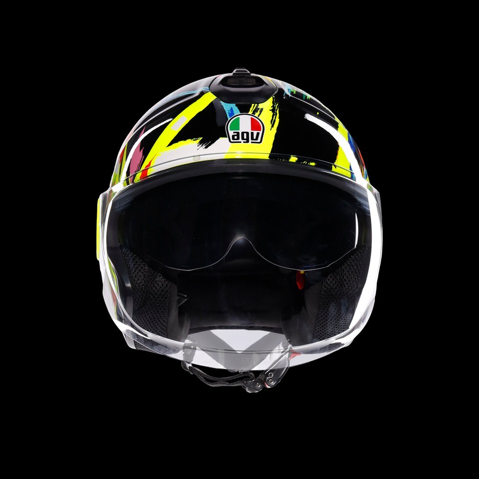 ETERES ROSSI WINTER TEST 2019 - MOTORBIKE OPEN FACE HELMET E2206