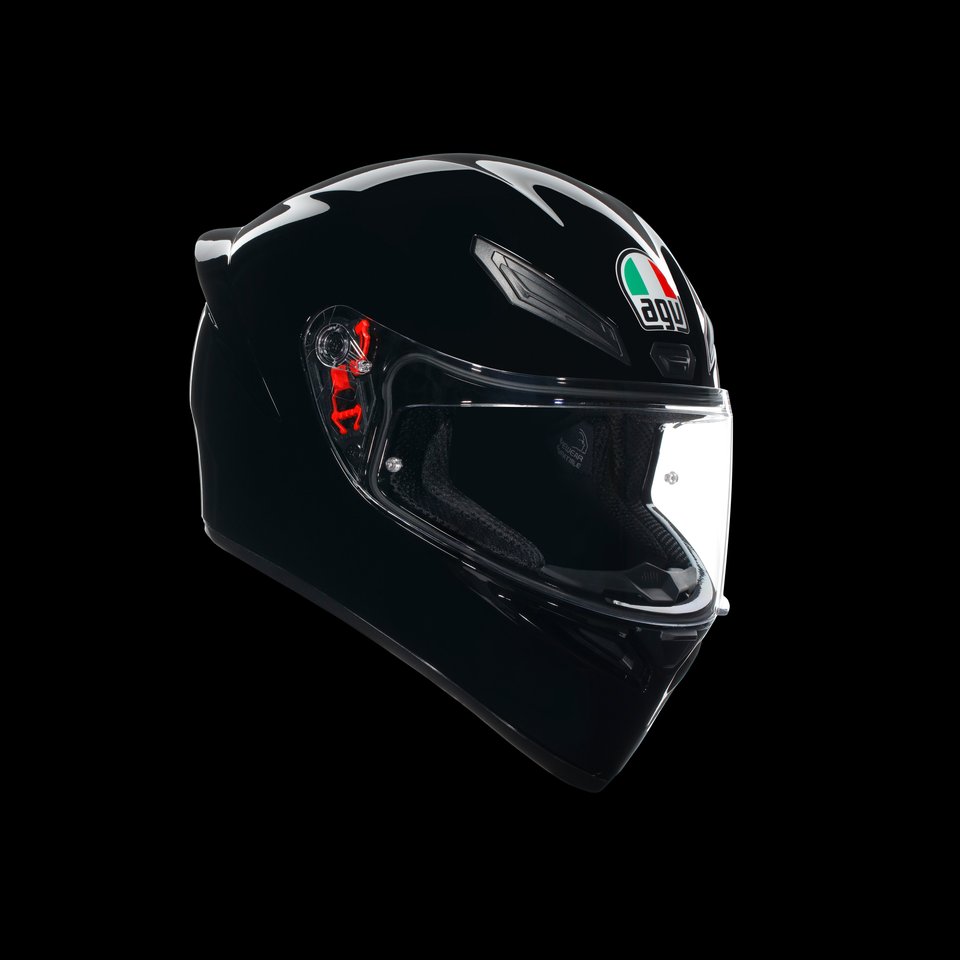 K1 S BLACK - MOTORBIKE FULL FACE HELMET E2206