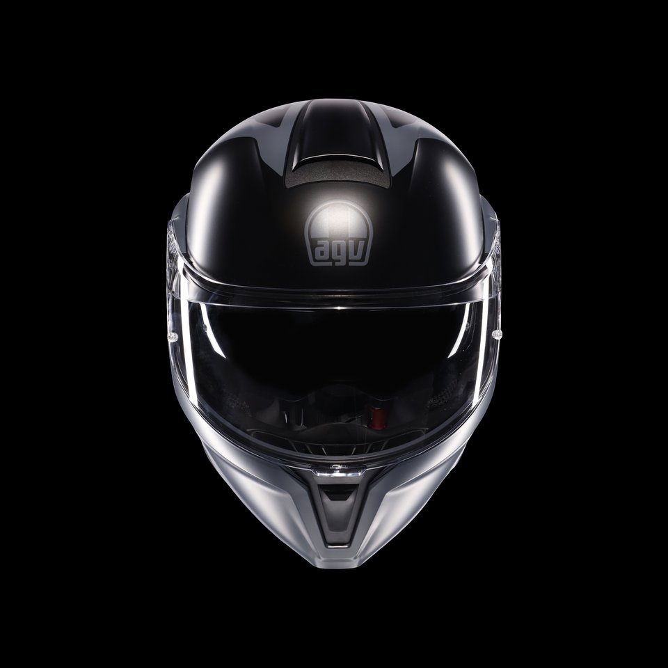 STREETMODULAR RESIA MATT BLACK/GREY - MOTORBIKE FLIP UP HELMET E2206