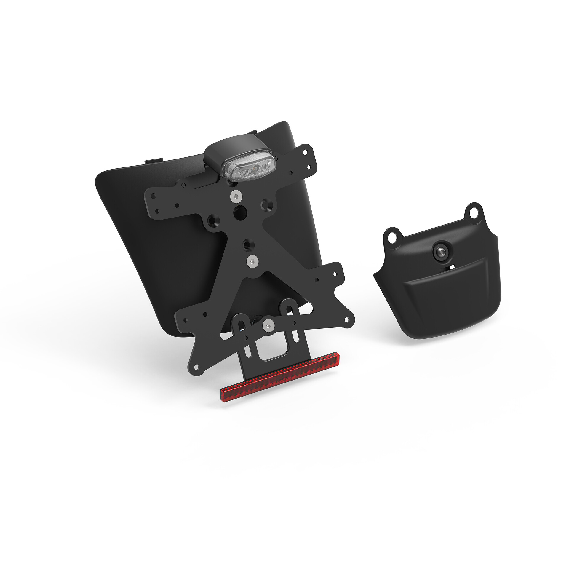 License plate support kit