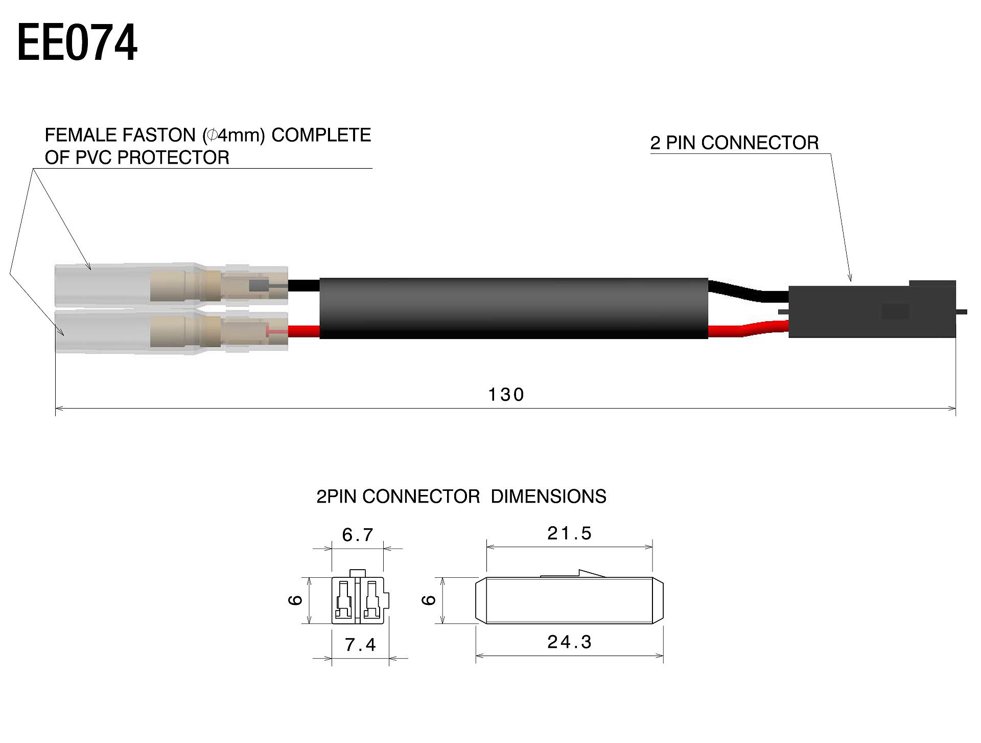 Wiring kit for turn signals and mirror with integrated turn signal
