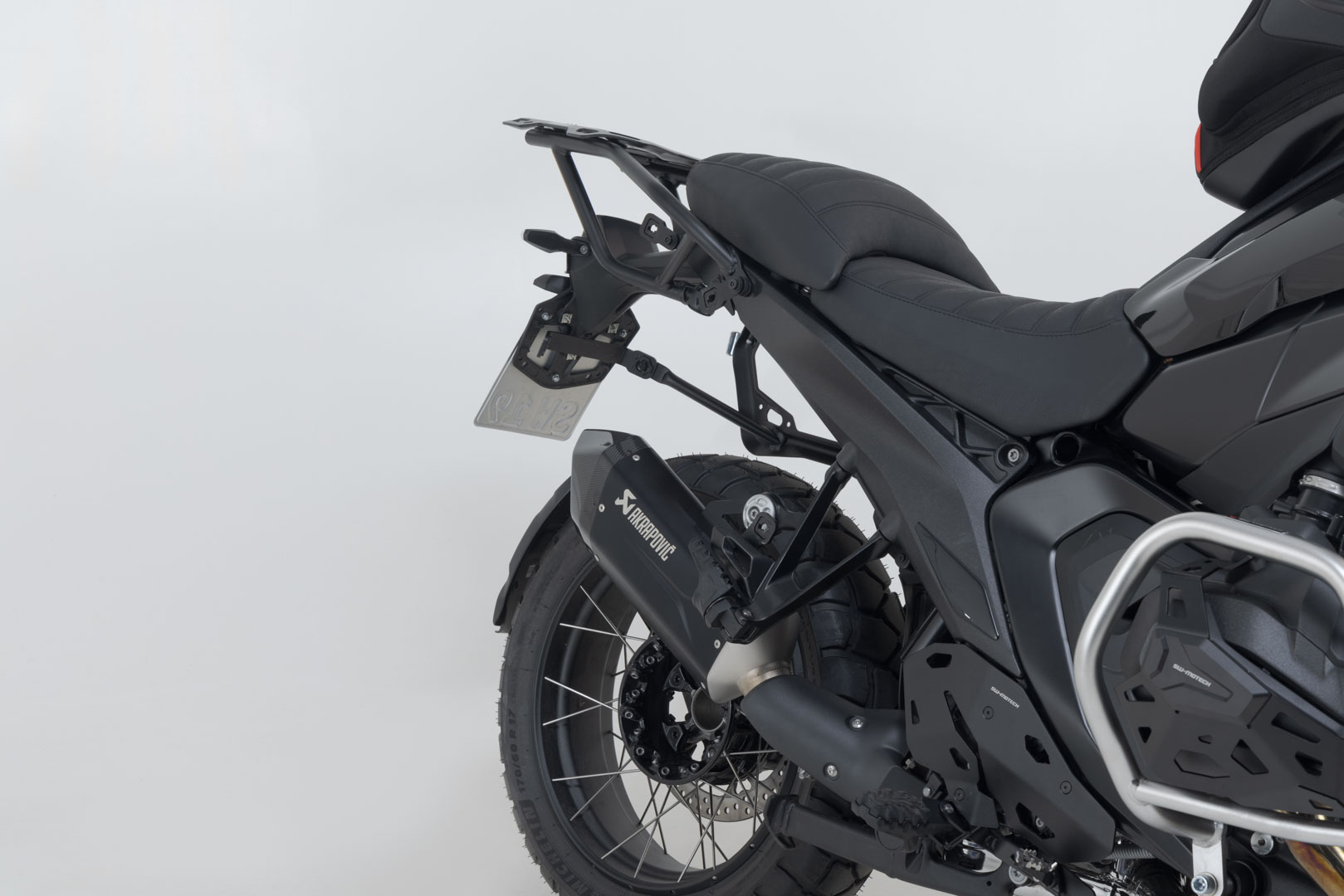 SW-Motech Akrapovic Slip ON Exhaust System Black. BMW R 1300 GS (23-), R 1300 GS ADV (24-).