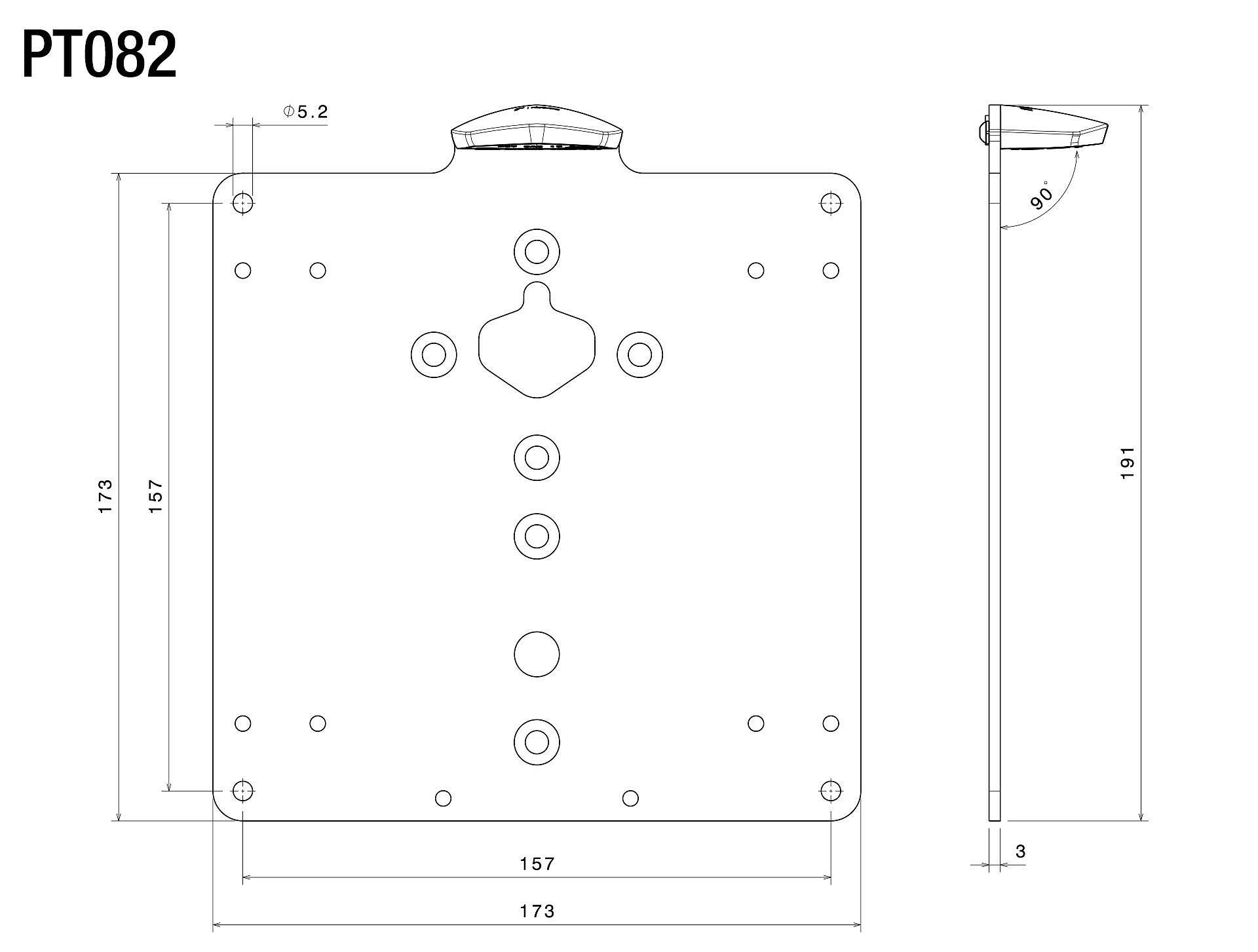 License plate base