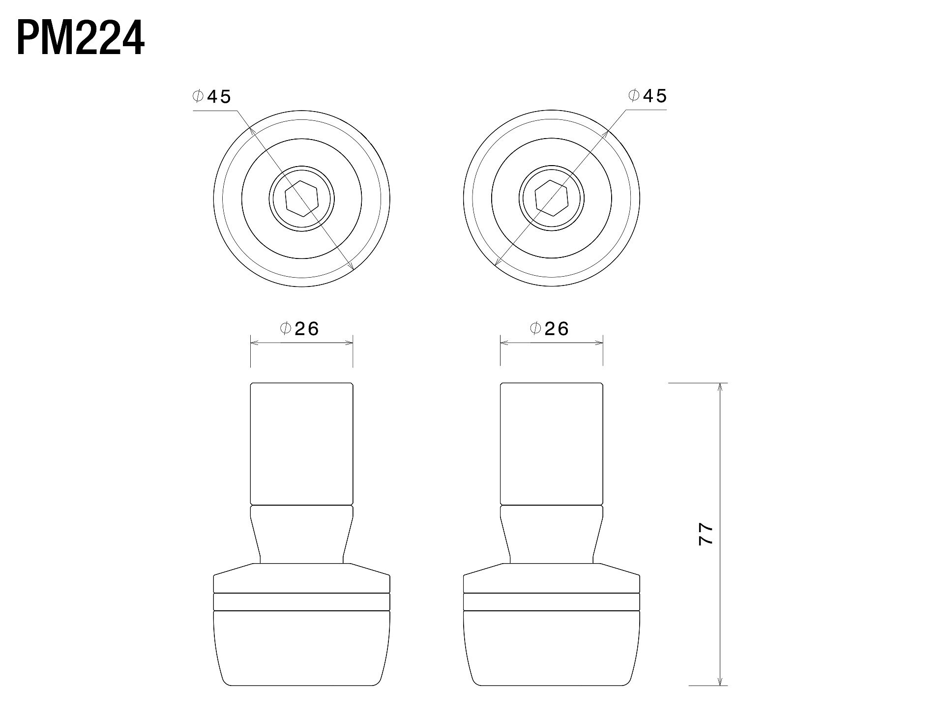 Side sliders kit